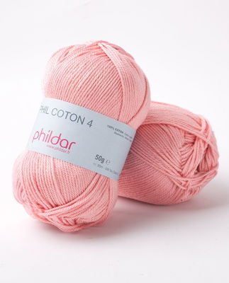 Phildar Phil Coton 4 Rose saumon op=op uit collectie 