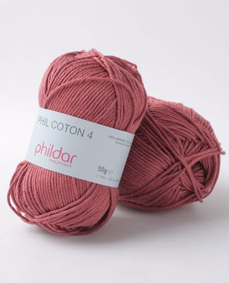 Phildar Phil Coton 4 Rosewood op=op uit collectie 