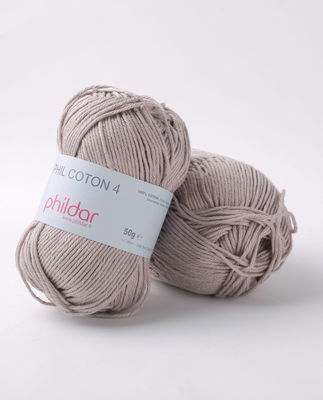 Phildar Phil Coton 4 Taupe op=op uit collectie 