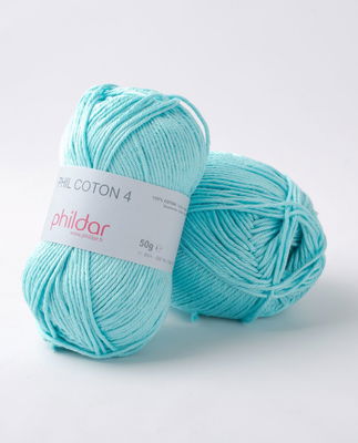 Phildar Phil Coton 4 Cyan op=op uit collectie 