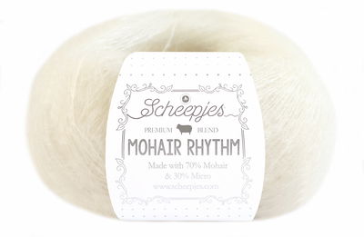 Scheepjes Mohair Rhythm 690 bop - gebroken wit