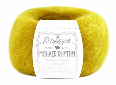 Scheepjes Mohair Rhythm 688 disco - geel