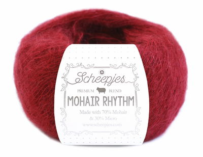 Scheepjes Mohair Rhythm 683 tango - rood