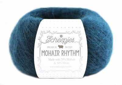 Scheepjes Mohair Rhythm 677 charleston - blauw
