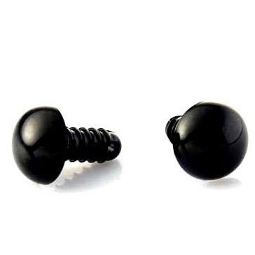 Ogen 21 mm zwart 1 paar 