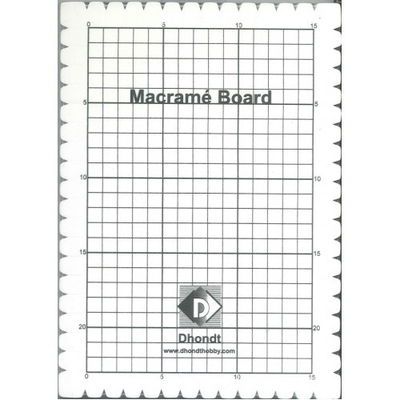 Macrame bord 27 a 19 cm op=op 