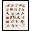 Borduurpakket Letters met bloemen (op=op)