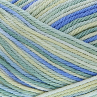 Lammy Yarns Rio multi 625 zacht geel en blauw gemeleerd