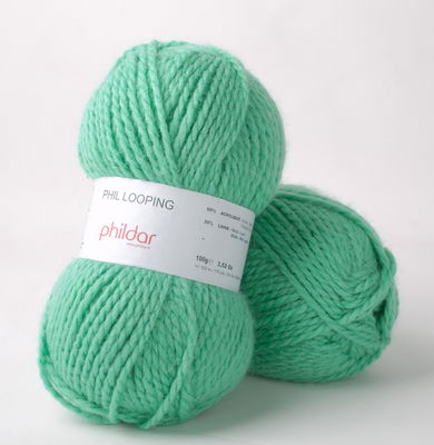 Phildar Phil looping Menthe 1080 op=op uit collectie 