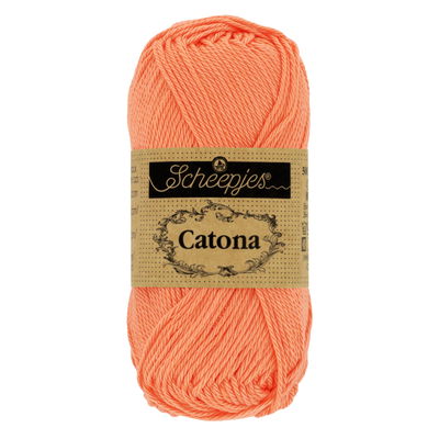 Scheepjes Catona 410 rich coral 50 gram - zalm