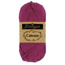 Scheepjes Catona 128 tyrian purple (50 gram) - donker fuchsia