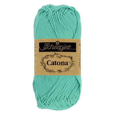 Scheepjes Catona 253 tropic 50 gram - oud aqua blauw