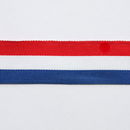 Lint 100 mm streep rood wit blauw (per meter)