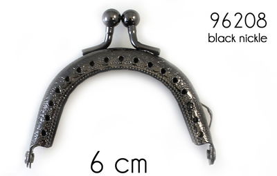 Tasbeugel 6 cm rond met klipsluiting oud zilverkleurig 96208