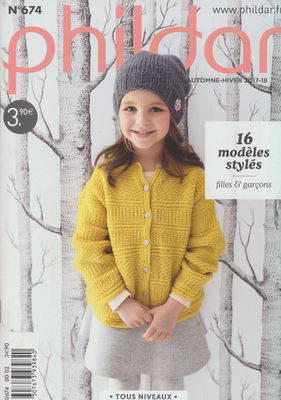 Phildar nr 674 16 modellen voor kinderen van 4 t/m 14 jaar 
