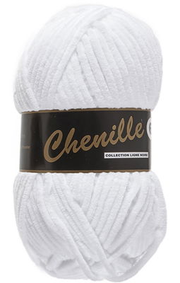 Lammy Yarns Chenille 6 - 005 wit