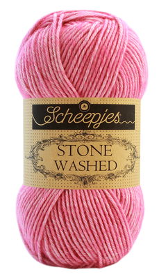 Scheepjes Stone Washed 836 Tourmaline - zuurstok roze
