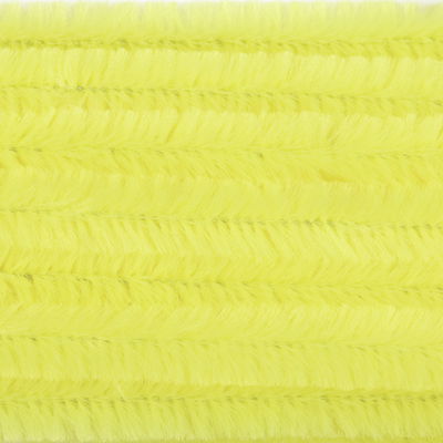 Chenille 12 mm - 30 cm geel 10 stuks 