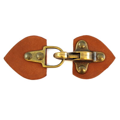 Sluiting 40 mm rood bruin op=op 