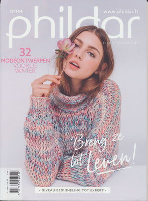 Phildar nr 144 herfst winter 2017-2018 32 breimodellen op=op uit collectie 