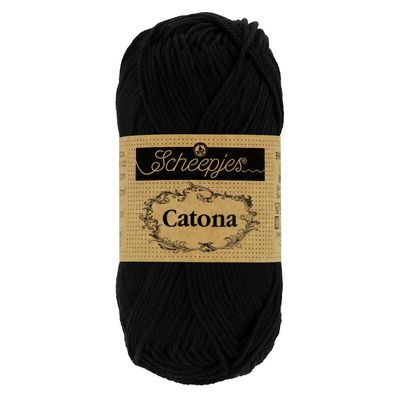 Scheepjes Catona 110 black 50 gram 