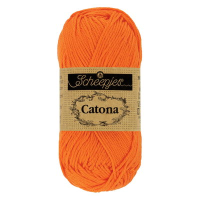 Scheepjes Catona 281 Tangerine 50 gram - oranje
