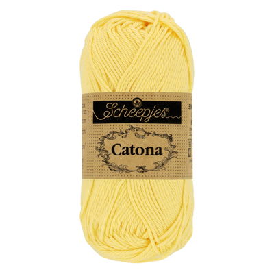 Scheepjes Catona 403 lemonade 50 gram - licht geel