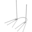 Vogelpootjes wit B: 25 mm a hoogte 45 mm (4 stuks)