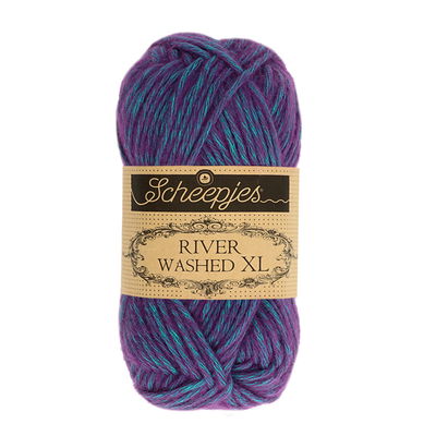 Scheepjes River Washed XL 989 Yarra _ paars aqua