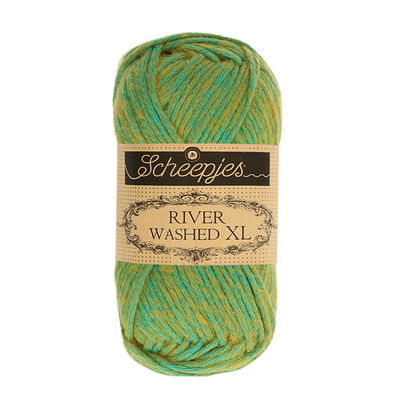 Scheepjes River Washed XL 991 Amazon - groen geel