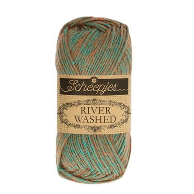 Scheepjes River Washed 953 Severn - Aqua oranje