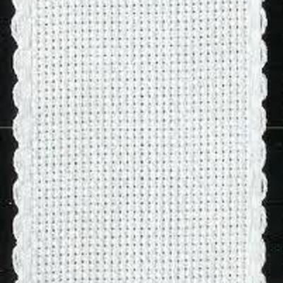 Aida band 5,5 wit hoogte 10 cm per 10 cm 