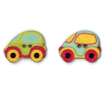 Knoop 25 mm auto hout op=op 