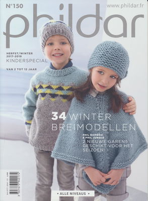 Phildar nr 150 24 winter breimodellen voor kinderen van 2 t/m 12 jaar p 