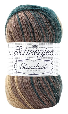 Scheepjes stardust 662 sagittarius - zand, oud mint groen op=op 