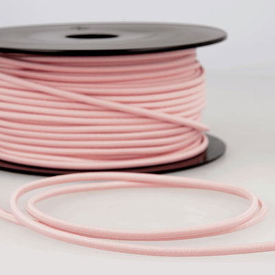 Elastiek koord 3 mm - roze licht 1 meter 