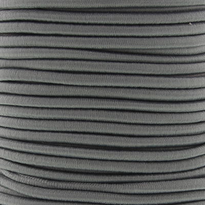 Elastiek koord 3 mm - grijs 1 meter 
