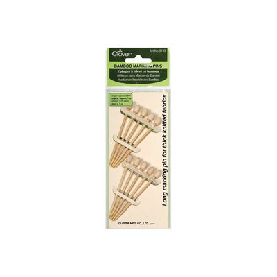 Clover 3143 markeerspelden bamboo 7 cm 10 stuks 