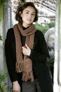 Lang Yarns Leaflet sjaal - magic tweed