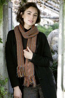 Lang Yarns Leaflet sjaal - magic tweed