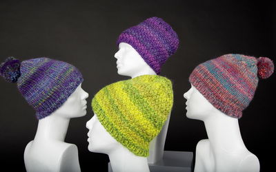 Lang Yarns Leaflet muts - mille colori big