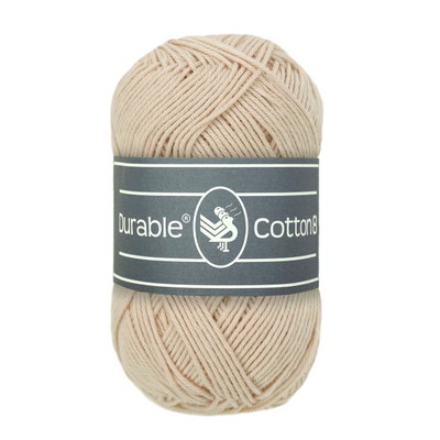 Durable Cotton 8 brei- en haakgaren 2212 ecru - zand op=op uit collectie 