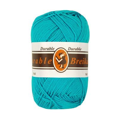 Durable Cotton 8 brei- en haakgaren 201 aqua blauw op=op uit collectie 