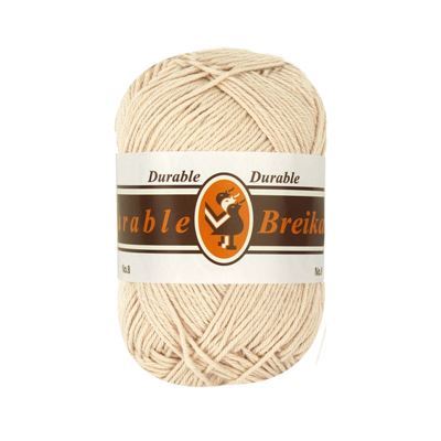 Durable Cotton 8 brei- en haakgaren 2216 naturel op=op uit collectie 
