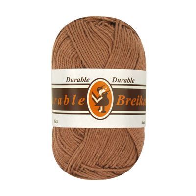 Durable Cotton 8 brei- en haakgaren 2218 licht bruin op=op uit collectie 