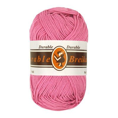 Durable Cotton 8 brei- en haakgaren 239 roze op=op uit collectie 
