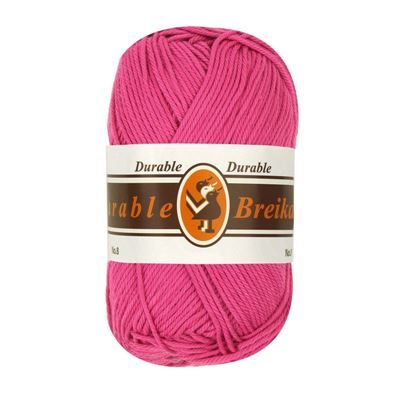 Durable Cotton 8 brei- en haakgaren 241 pink op=op uit collectie 