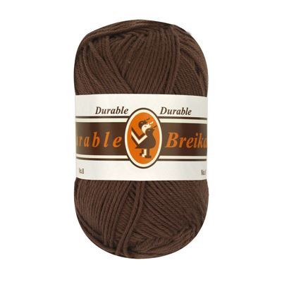 Durable Cotton 8 brei- en haakgaren 250 bruin op=op uit collectie 