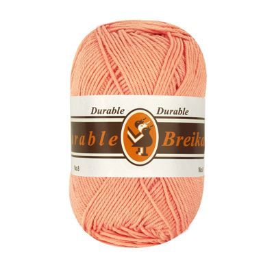 Durable Cotton 8 brei- en haakgaren 262 licht zalm op=op uit collectie 