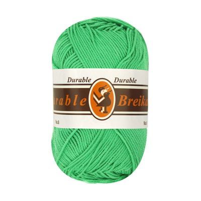 Durable Cotton 8 brei- en haakgaren 410 helder groen op=op uit collectie 